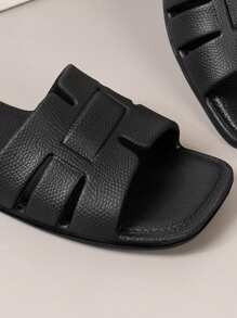 Women's Summer EVA Flat Sandals, Versatile Minimalist Non-Slip Waterproof Lightweight Outdoor Comfortable Soft Slip-On Slippers, Beach Shoes