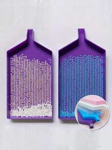 Khay đựng tranh kim cương dung tích lớn - Hộp nhựa đựng nhiều ngăn đựng hạt thủ công DIY, dụng cụ nghệ thuật & phụ kiện (Trắng/Hồng/Tím/Xanh dương/Trong suốt), Vật tư bộ dụng cụ nghệ thuật kim cương, Thiết kế trong suốt, Chất liệu bền lâu - Nhiều màu - Xem 7