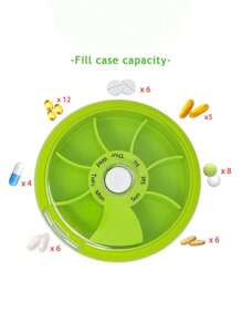 1pc Weekly Pill Organizer, 1 Compartment Per Day, Moisture-Proof 7 Day Pill Box, Portable Travel Medicine Organizer For Vitamins, Fish Oil Supplements, Fits All Pill Sizes 7 Compartments Daily Pill Box Travel Small Portable Case Fish Oil Supplements Vitamins Organizer Travel Essentials Travel Accessories Vacation Summer Holiday Back To School