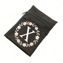 1 件黑色手腕钱包，带字母花卉印花图案 - 安全拉链开合、超透气网眼、臂式手机袋、紧凑型迷你零钱包 - 非常适合积极的生活方式，是户外运动、跑步和健身活动爱好者的理想选择 - 黑色 - 查看 35