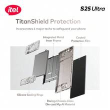 itel S25 Ultra 双卡 4G 钛金版 Android 14 智能手机 8GB RAM 256GB，5000mAh 电池，Type-C 充电，指纹解锁 - 藍色 - 查看 7