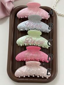 Custom Large Hair Claw Clips For Women Personalized Name Acetate Hair Clips For Thick Thin Hair Bridesmaid Gifts, Wedding & Valentine's Day Hair Accessories For Girls, School Supplies, Back To School, School Gift, For Office, For School, For Colleague, For Dorm Rooms, For Teacher, For Boys And Girls, For Teenagers, Junior High School Students, Middle School Students