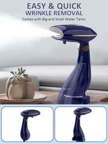 PANCERKA 1PC Compact Travel Garment Steamer - 1500W, Fast 30s Heat-Up, Generous Water Capacity, Auto Shut-Off, Steady Steam For Quick Wrinkle Erasure (EU Plug) - EU E Type Plug(220-240V) - View 3