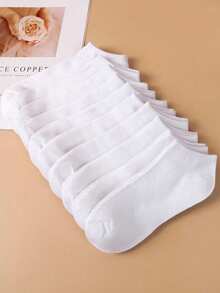 30 件/20 件/12 件/10 件/8 件/6 件/4 件/2 件男女通用舒适柔软吸湿排汗抗菌速干针织衬里袜子 - 男女皆宜的完美礼物，适合休闲装、运动装、瑜伽装、四季皆宜