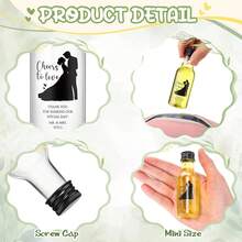 52/10pcs Mini Plastic Bottles,Wedding Party Favors Bottles,Plastic Beverage Bottles,For Milk, Coffee, Juice, Beverage, Sodas;Suitable For Engagement Parties, Wedding Anniversaries,Party Decoration,Outdoor,Camping,Travel,Birthday Party,Camping, Picnic - Transparent 1 - View 7