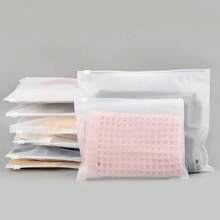 25-Pack Frosted Zipper Bags For Clothes – 10x8" Plastic Shirt Bags For Packaging T-Shirts, Swimsuits, Bikinis, 3 Mil With Vent Holes & Reinforced Sides - 磨砂 - 查看 9