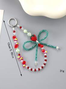 Creative High-End Strawberry Bow Ins Bag Decoration Accessories