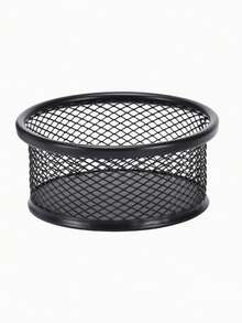 1/4个网状回形针收纳盒，桌面回形针整理器，网状碗形回形针分配器，办公用品配件，用于固定小零件，节省空间，小巧紧凑，网状设计，适合小型办公桌，方便取用纸张和回形针，工作空间整理必备，是家庭办公室和书房的理想配件。 - 彩色 - 查看 8