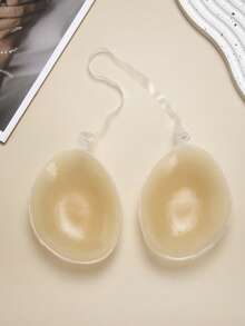 Women's Lifting Sticky Bra, Sticky Push-Up Invisible Strap Bra With Clear Neck Strap, Suitable For Backless Dresses, Tops, Skirts, Weddings - Apricot - View 3