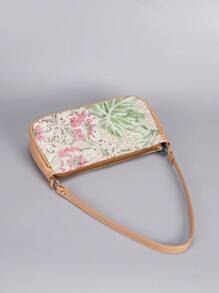 Ladies' Fashionable Embroidered Floral Baguette Bag, Niche Exquisite Sequin Floral Single-Shoulder Bag, Irregular Sequin Patchwork Mesh Embroidered Dinner Bag, Suitable For Parties, Dates, Shopping, Vacations, Gifts, Graduation Gifts, Commutes, Colleges, Music Festivals.