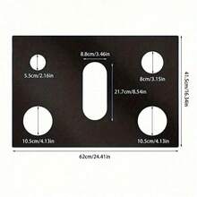 1 Pc Non-Stick Gas Stove Cover Protector, Suitable For Furniture, Kitchen, Dining Room, Reusable And Washable Gas Stove Cover Sealing Ring, Kitchen Cleaning Pad, Gas Stove Protective Cover, Anti-Fouling Pad, Five-Hole Anti-Oil Stove Top Protector, Kitchen Utensils, Ideal Household Kitchen Supplies - Multicolor - View 3