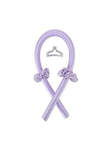 12件套睡眠美发造型工具套装，1个卷发棒，1个真丝枕套（呵护秀发和肌肤），真丝免加热卷发套装，隔夜卷发棒，1个柔软睡眠眼罩，1个双头滚轮按摩器，1个心形刮痧板，返校季必备，卷发器，卷发梳，卷发棒，卷发产品，卷发器，卷发产品 - 紫色 - 查看 14