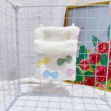 Single Selling, Soft And Comfortable, Breathable And Sturdy, Metal Hook Hanging Design, Exquisite Workmanship, Healing Color, Elegant Pet Sleeping Bag And Hanging Nest, Suitable For Use In Pet Cages, Suitable For Small Pets Such As Golden Bears, Hamsters, Chipmunks, Sugar Gliders, Flying Squirrels, And Small Bird Pets