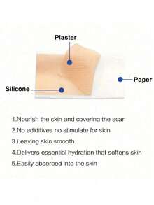 Silicone Scar Covering Tape - Gentle, Washable, And Reusable For Surgical Scars, C-Section Scars, And Keloid Scars - Soft, Breathable, And Water-Resistant Silicone Scar Sheets For Effective Scar Management - Multicolor - View 4