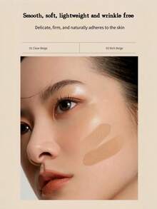 the SAEM Dexian Silky Concealer 4g, Concealer Alas Bedak Koreksi Warna Alami - 01 Beige muda - View 4