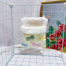 Single Selling, Soft And Comfortable, Breathable And Sturdy, Metal Hook Hanging Design, Exquisite Workmanship, Healing Color, Elegant Pet Sleeping Bag And Hanging Nest, Suitable For Use In Pet Cages, Suitable For Small Pets Such As Golden Bears, Hamsters, Chipmunks, Sugar Gliders, Flying Squirrels, And Small Bird Pets