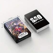 92pcs Anime Cards (60 Cards + 32 Stickers), Japanese 2D Photo Cards, Double-Sided Color Printing, Collectible Card, Coated Paper, Printed Cards, 14+, Summer, Back To School Season, High-Quality - Birthday Gift - Christmas Gift - Easter Gift - Valentine's Day Gift - Perfect Gift
