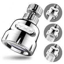 1 pezzo Aeratore universale per rubinetto, ugello per rubinetto, filtro per risparmio idrico, ugello antispruzzo per rubinetto, splitter per rubinetto, filtro pressurizzato per rubinetto, accessori per lavandino da cucina e bagno