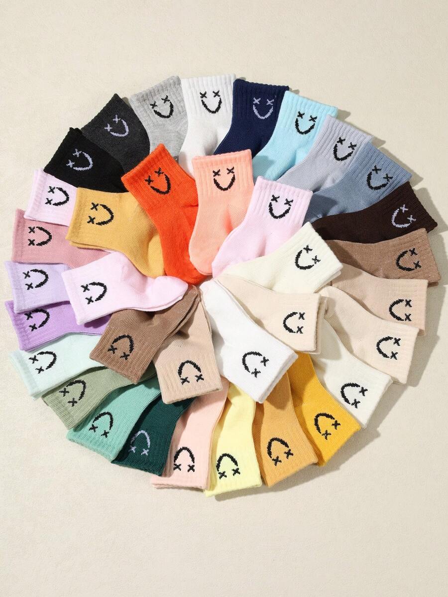 5 pares de calcetines unisex para bebé con estampado de dibujos animados