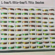 100pcs Fashion Minimalist Color Changing Copper Metal Rings, Stylish Mood Temperature Sensitive Ring For Men & Women, Fancy Packaging Suitable For Couples, Groomsmen, Bridesmaids, Parties, Gifts