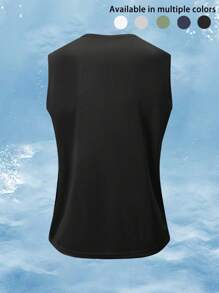 Men's Sleeveless Quick-Dry T-Shirt, Basketball Training Fitness Vest Singlet, Summer