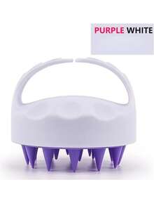 1个硅胶头皮按摩洗发刷,头皮清洁刷,去角质头皮按摩器,头发和头皮按摩刷,浴室配件 - 返校洗发刷,符合人体工程学的头皮清洁洗发刷 - 温和去角质按摩器,适合所有发质 - 彩色 - 查看 11