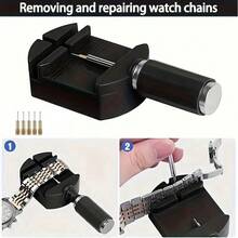 7pcs/Set Watch Band Tool,Equipped With Cleaning Cloth, Including Link Remover, Spring Bar Tool, For Watch Strap Adjustments And Repairs,Gift 4 Needle Replacements, More Affordable, Durable, Ideal Choice For Giving Gifts To People