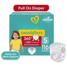 Swaddlers 360 Pull-On Diapers, Size 5, 116 Count For Up To Leakproof Skin Protection And Easy Changes - size5 - View 1