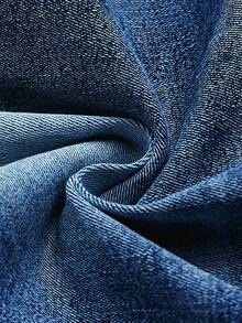 Women's Vintage Stretchy Flared Denim Jeans- Comfortable For Everyday Casual - 深色水洗藍 - 查看 3