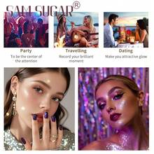 SAM SUGAR Highlight Body Spray, Gold Body Glitter Spray, Menciptakan Efek Berkilau, Glitter Serbaguna untuk Mencerahkan, Cocok untuk Semua Acara - MultiWarna - View 4