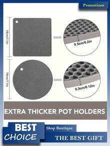4 قطع مجموعة المثبت السيليكوني - عازلات حرارية لا تنزلق، وسطايات مقاومة للحرارة للطاولة، عازل للميكروويف والأواني الساخنة والأطباق وحصيرة عازلة للمطبخ، وسادة سيليكونية مقاومة للحرارة دائرية ذات تصميم بسيط