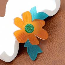 Acrylblatt Sommer Mode Blumen Brosche, einfach und elegant, Damen Accessoires