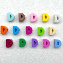 5 قطع خرز أبجدي إنجليزي كبير الثقب من مادة الأكريليك، إكسسوارات مجوهرات DIY، مواد حرفية لتعليقات الهاتف والمفاتيح، هدايا إبداعية