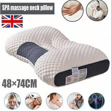 Orthopedic Memory Foam Pillow For Neck Pain Relief - Cervical Support Pillow 48x74cm, Ergonomic Shoulder Pain Relief For Side/Back Sleepers, Machine Washable & Hypoallergenic - White - View 10