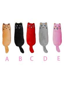 1pc Plush Cat Chew Doll, Durable Chewing Doll With Sound, Cartoon Mouse, Cat Catnip Doll - Multicolor - View 2