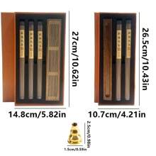 120/80pcs Aromatherapy Incense Sticks With Incense Holder Gift Box, Convenient Indoor Fragrance, Holiday Indoor Decor, Yoga & Meditation, Air Purifier, Suitable For Holidays, Birthday Parties, Christmas Decoration