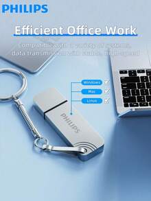 PHILIPS 飞利浦 128GB USB 3.2 OTG 闪存盘，适用于 iPhone、iPad 和电脑 - 外部移动存储，用于存储照片、视频等，让您的生活更轻松 - 11UA 3.2 32G - 查看 3