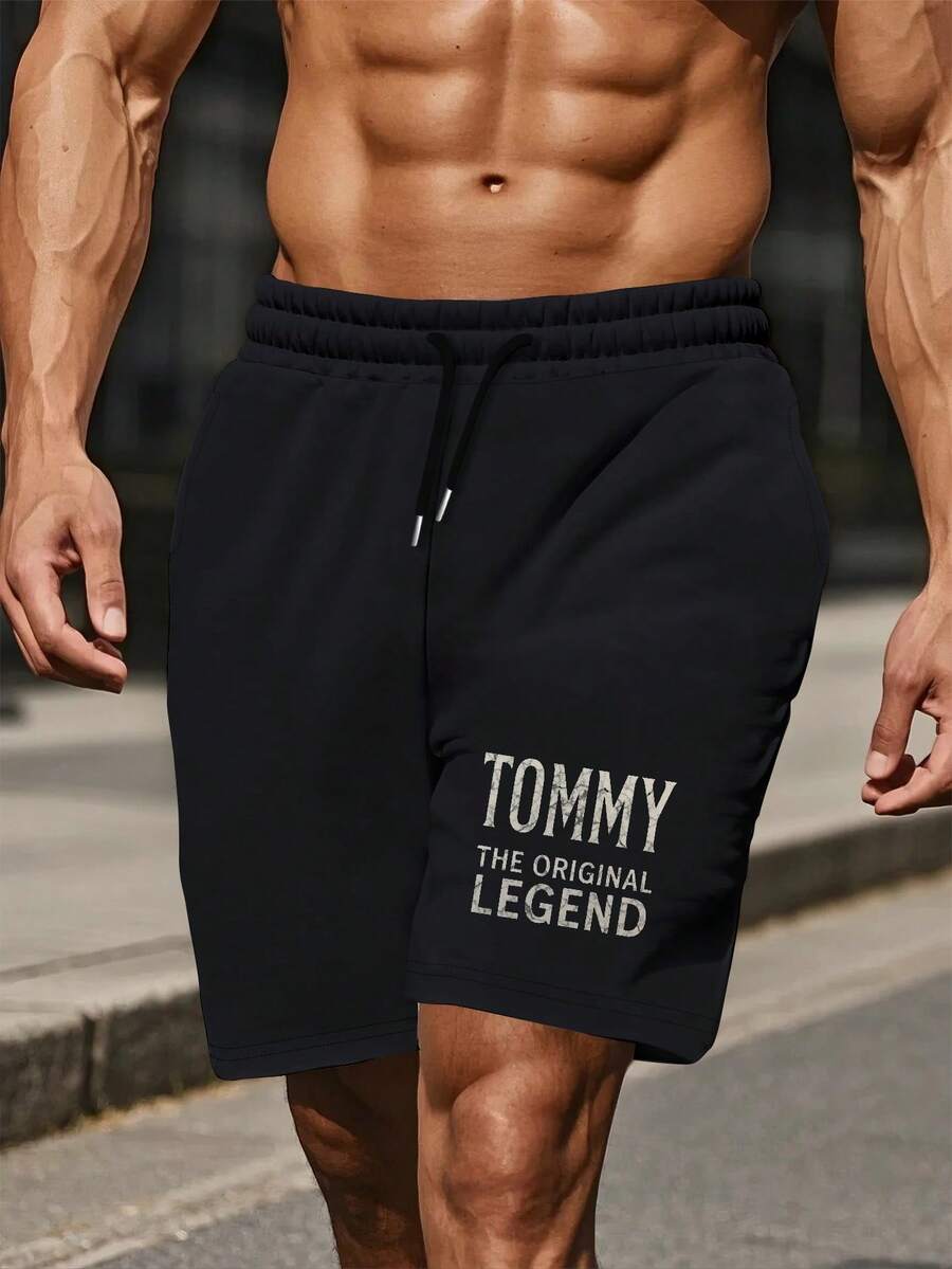THE ORIGINAL LEGEND Men's Plus Size Casual Shorts Comfort Fit - Black - View 1