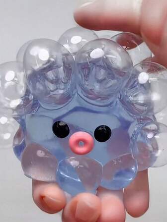 1 件装可爱减压透明章鱼超粘可注射泡泡：便携式挤压玩具，非常适合放在办公桌上和外出放松，Tabas 柔软玩具，适合 14 岁以上青少年 | 有趣又棘手的感官游戏，非常适合圣诞节、万圣节和儿童生日礼物，是理想的节日礼物。烦躁玩具