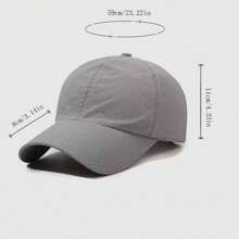 1pc Summer Quick-Dry Baseball Cap, Oversized Unisex Casual Outdoor Sports Hat