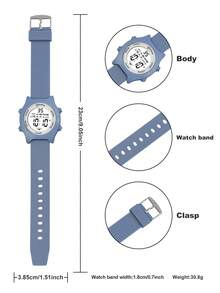 MINGRUI 新款时尚儿童手表，3ATM防水，夜光闹钟，计时，多功能手表，学校用品，儿童礼物 - 均碼 - 查看 8