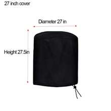 1 Pc Round Grill Cover, Suitable For 22in, 24in, 27in, 28in Weber Charcoal Kettle And Round Furniture/Appliance Covers, Non-Electric