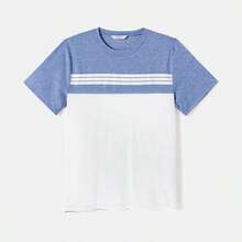 PatPat Family Matching Outfit: Floral Smocking Casual Suit - Xanh và Trắng - Xem 4