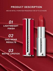 Givenchy Le Rouge Deep Velvet Powdery Matte High Pigmentation Lipstick #N37 -0.12 Oz./3.4g