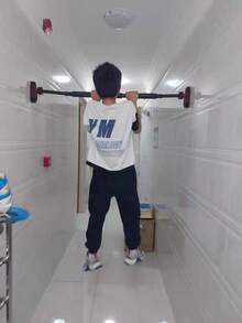 1PC Indoor Horizontal Bar Pull-Up Suspension Bar Family Sports Door Frame Fitness Equipment Without Punching