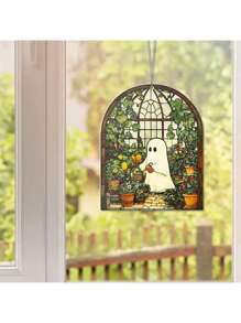 Ornament decorativ agățat din acril cu fantome de Halloween