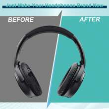 Replacement Earpads Cushions For QuietComfort 35 & Quiet Comfort 35 II, Headphones Ear Covers Ear Pads For QC35/QC35II/25/15 QC2 / Ae2 / Ae2i / Ae2W / Sound Link/Sound True