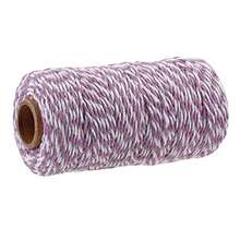 Cuerda de carnicero de 2 mm de grosor, hilo de algodón para preparación de carne, atar pavos, barbacoa, cuerdas para salchichas, cordón de 100 metros - Blanco - Ver 11