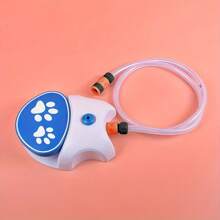 1pc New Design Pet Outdoor Foot Pedal Automatic Water Dispenser, Outdoor Dog Playing Foot Operated Water Sprinkler