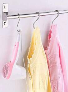 5/10/20/30/50PCS S-Shaped Metal Hooks,Heavy Duty Stainless Steel S-Hook With Scratch Resistant Cap - Small S-Shaped Hooks For Hanging Kitchen Utensils, Pans, Pots, Clothes, Bags, Towels, Plants,Adjustable, Wall Mounted Accessory Organizer(Random Color) Back To School